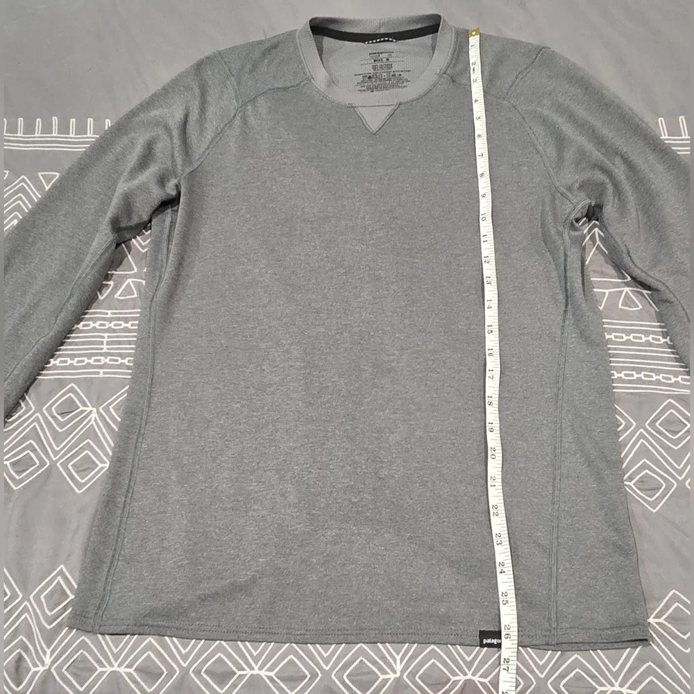 Patagonia Mens Capilene Midweight Longsleeve In Grey Size Medium - Picture 5 of 6